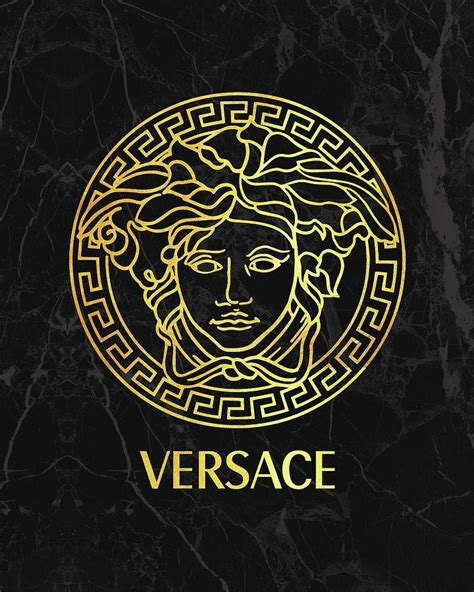 gold versace logo vector hd|versace logo gold and black.